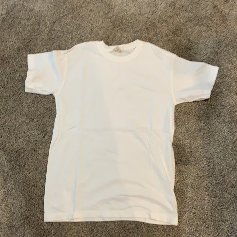 Plain white t-shirt